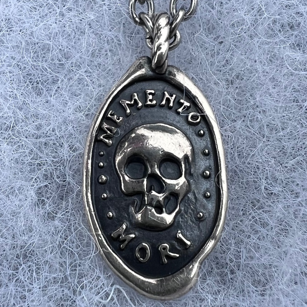 Men's Silver Pendant Maritime Supply Co. Memento Mori / A Good Man